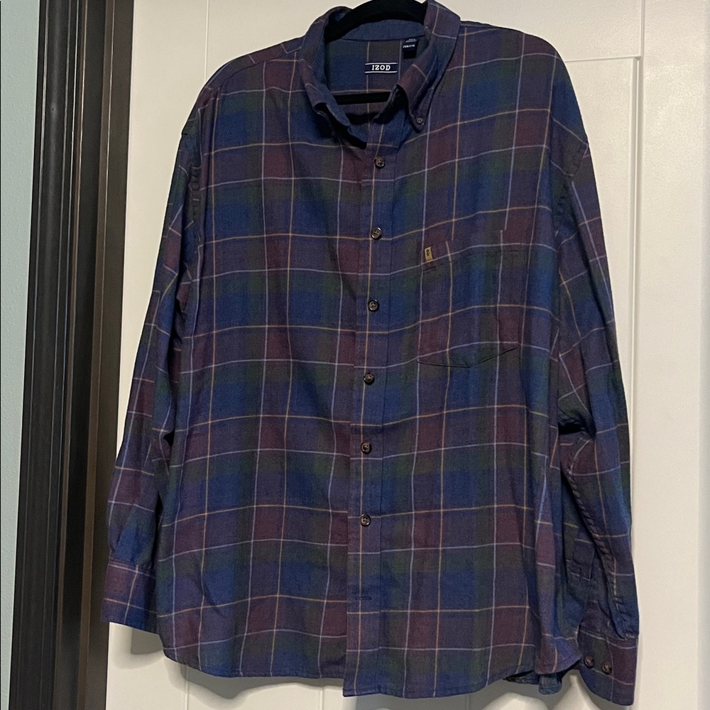 IZOD Plaid Button-Up Shirt